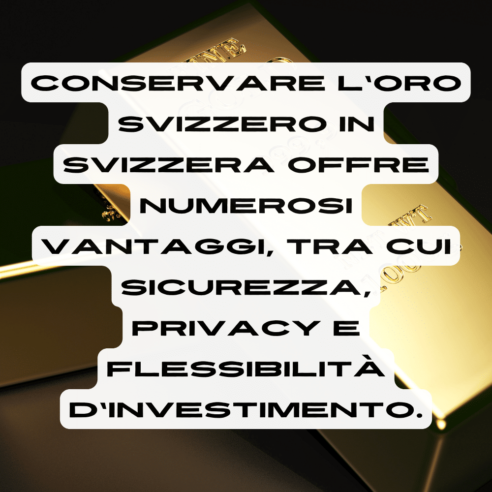 come acquistare Oro svizzero custodito in Svizzera