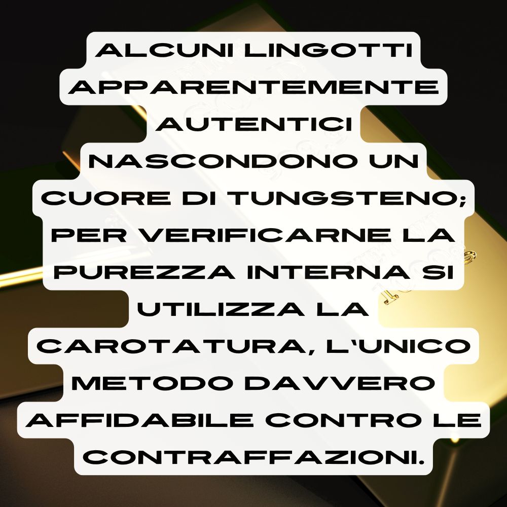 come riconoscere lingotti d'oro